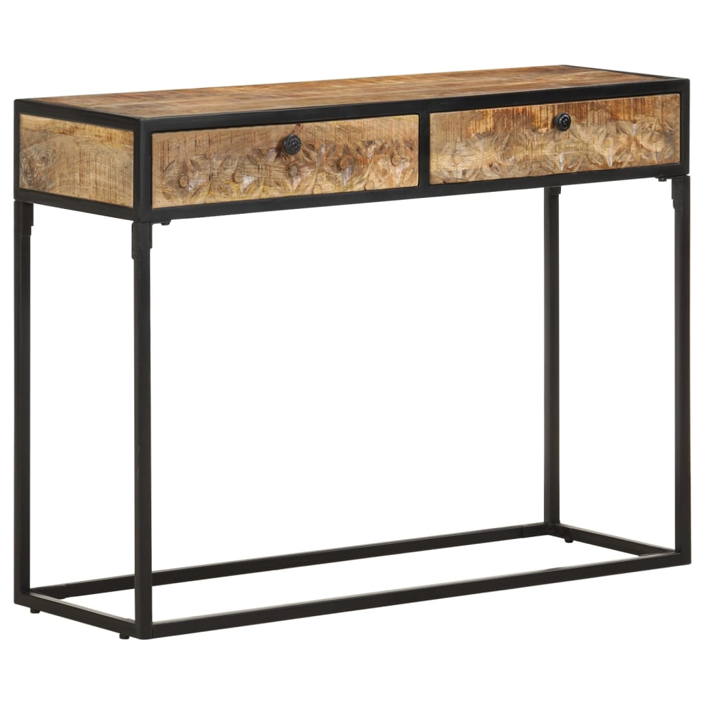 Table console 100x35x75 cm Bois de manguier massif - XIOS
