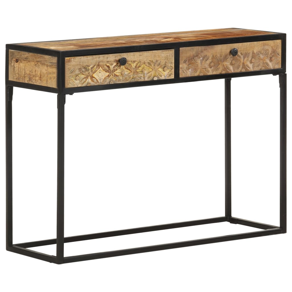 Table console 100x35x75 cm Bois de manguier massif - XIOS