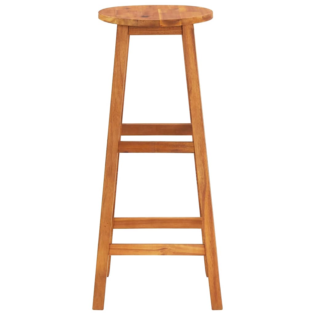 Tabourets de bar lot de 4 bois d'acacia solide - XIOS
