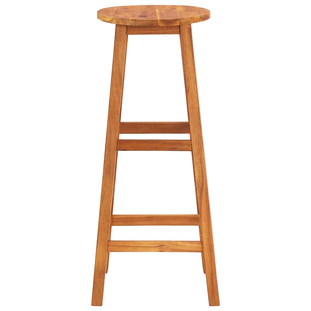Tabourets de bar lot de 6 bois d'acacia solide - XIOS