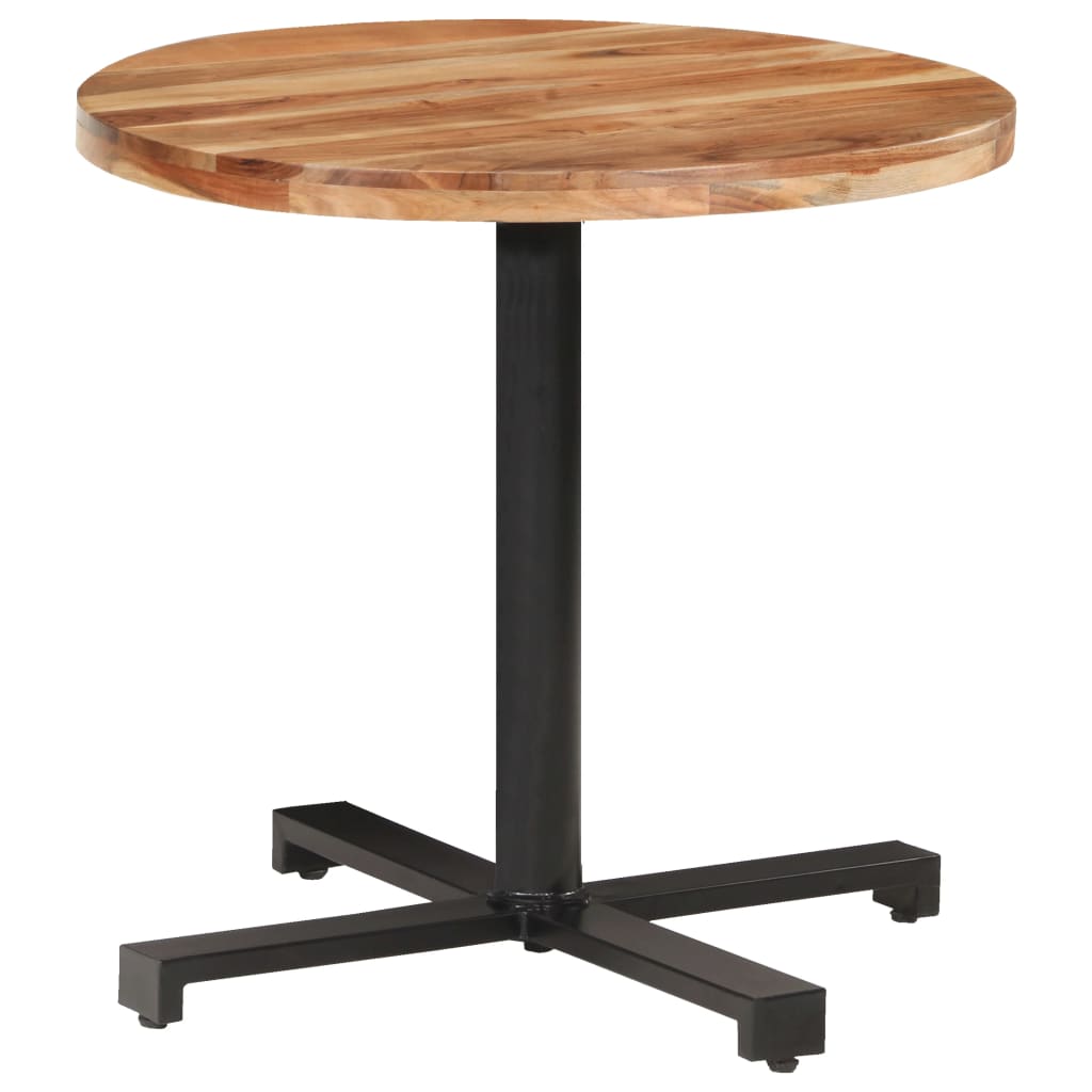 Table de bistro Ronde Ø80x75 cm Bois d'acacia massif - XIOS