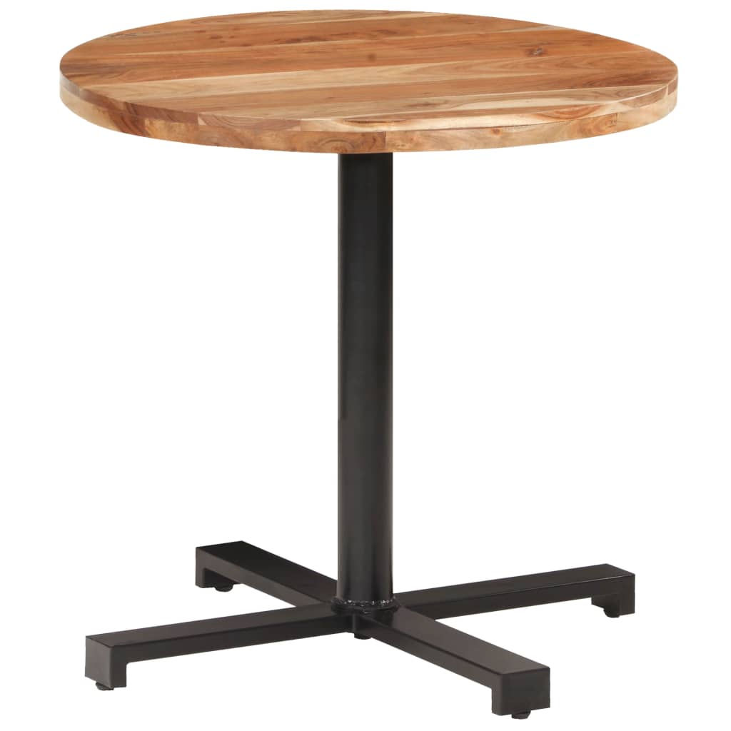 Table de bistro Ronde Ø80x75 cm Bois d'acacia massif - XIOS