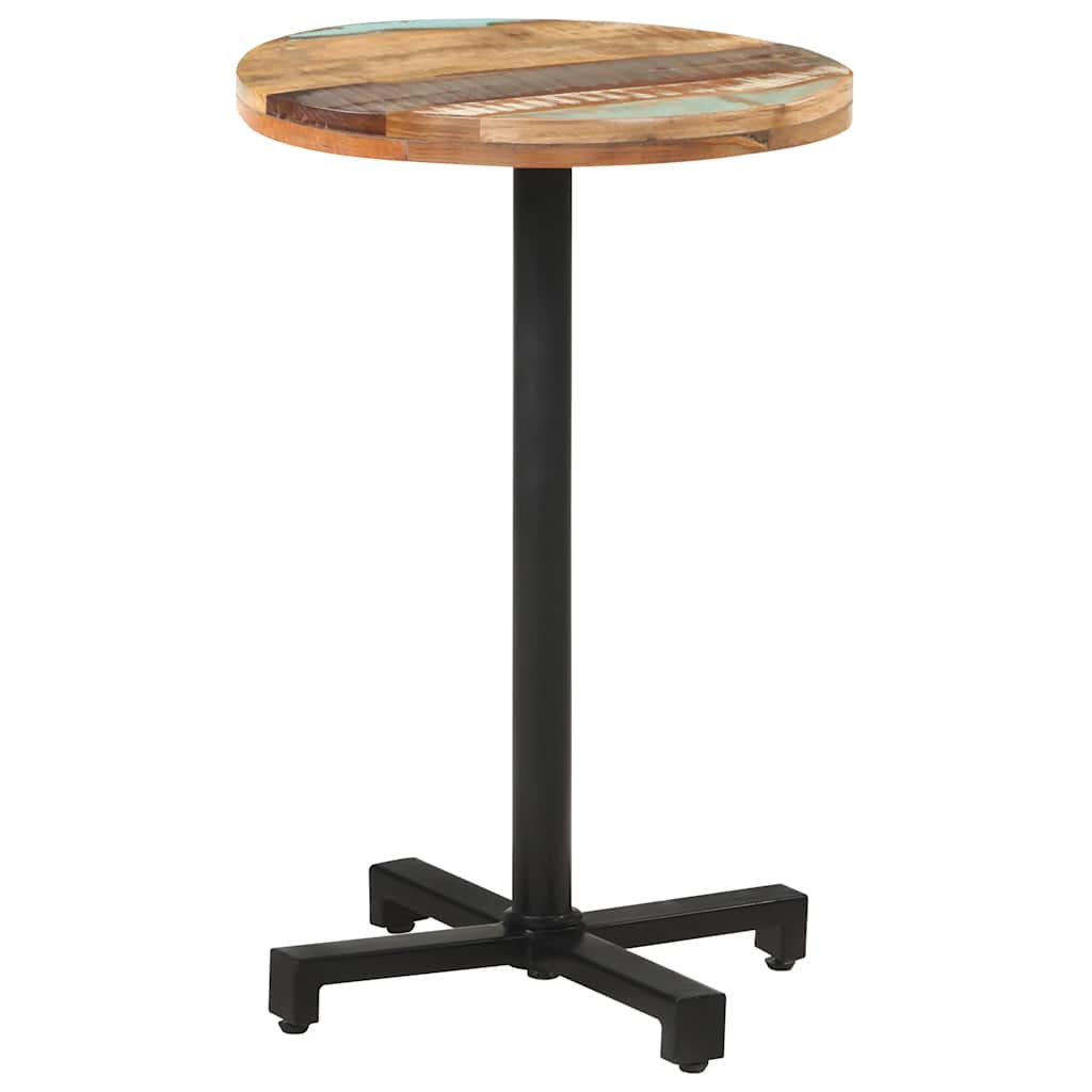 Table de bistro Ronde Ø50x75 cm Bois de récupération massif - XIOS