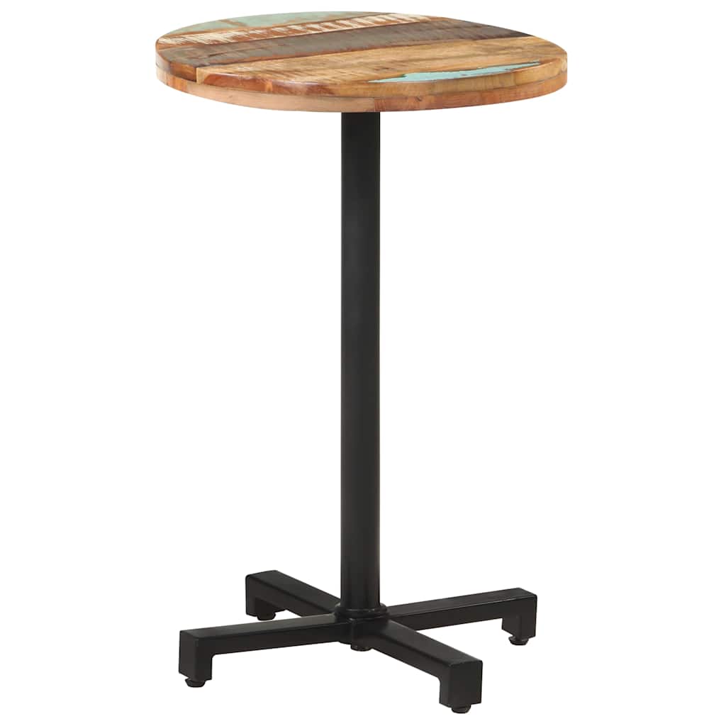 Table de bistro Ronde Ø50x75 cm Bois de récupération massif - XIOS