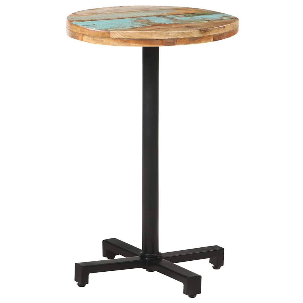 Table de bistro Ronde Ø50x75 cm Bois de récupération massif - XIOS