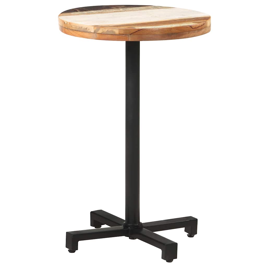 Table de bistro Ronde Ø50x75 cm Bois de récupération massif - XIOS