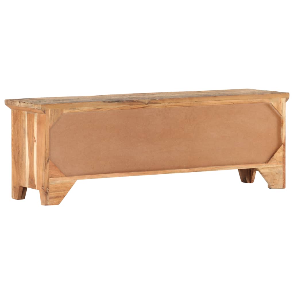 Meuble TV 120x30x40 cm Bois d'acacia et de récupération massif - XIOS