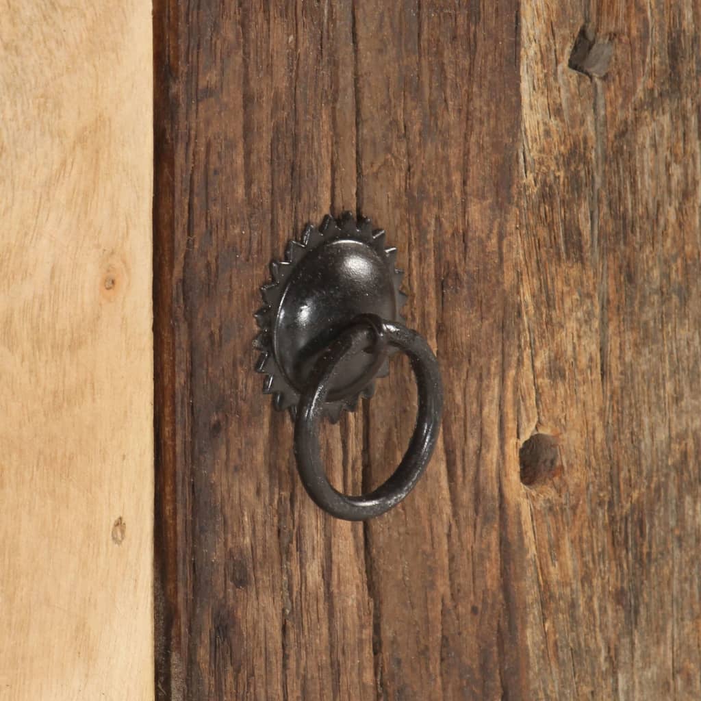 Meuble TV 120x30x40 cm Bois d'acacia et de récupération massif - XIOS