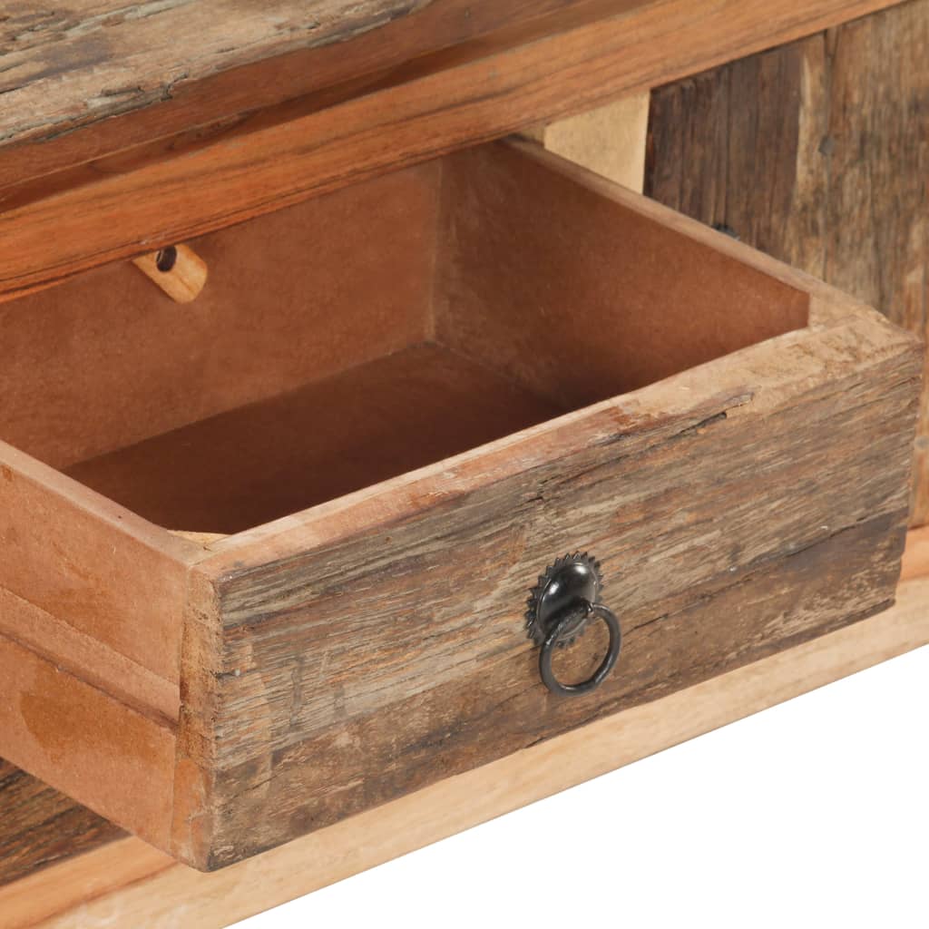 Meuble TV 120x30x40 cm Bois d'acacia et de récupération massif - XIOS