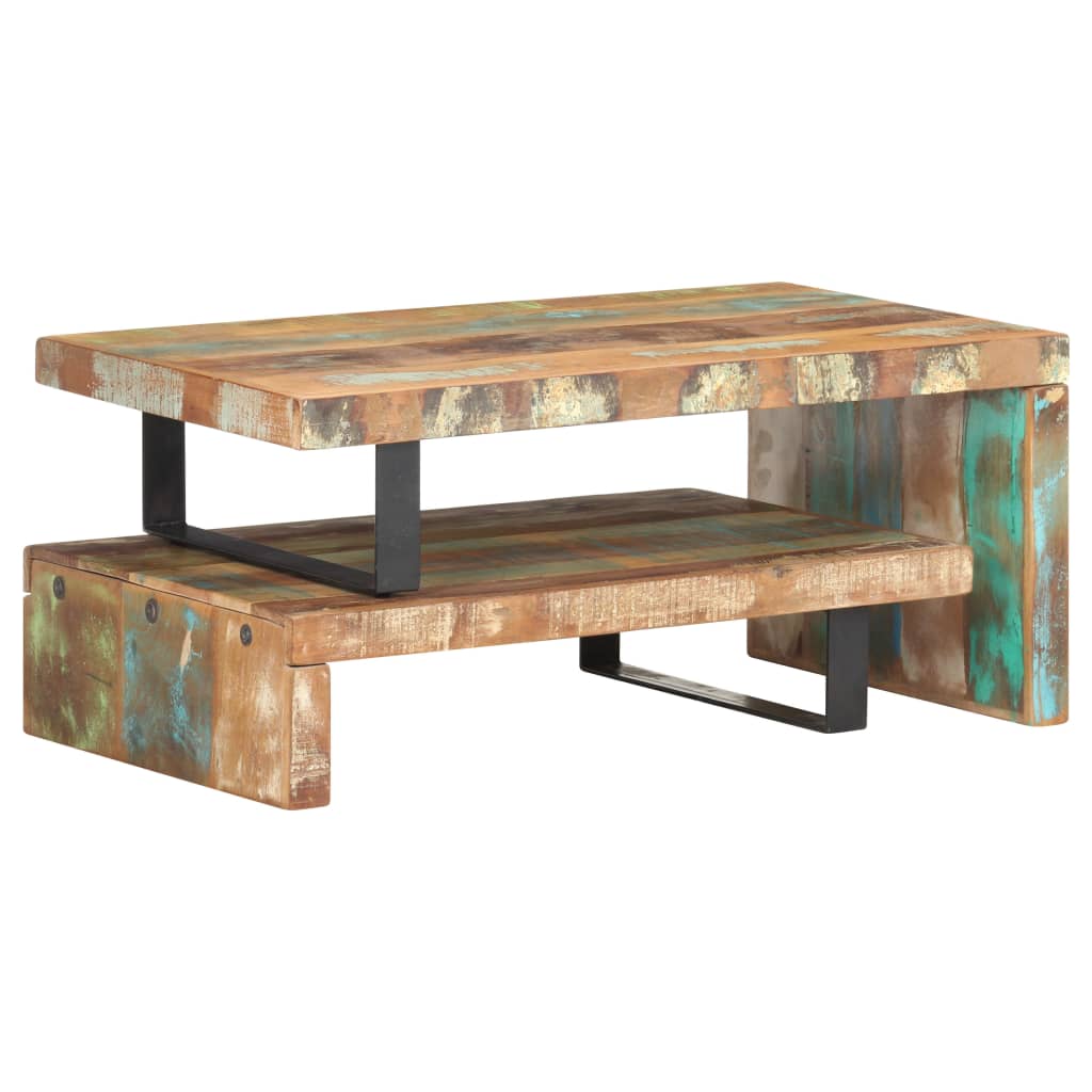 Ensemble de table basse 2 pcs Bois de récupération massif - XIOS