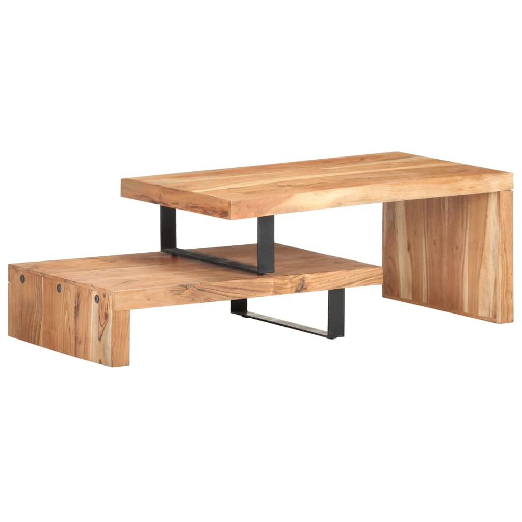 Ensemble de 2 tables basses Bois d'acacia massif - XIOS