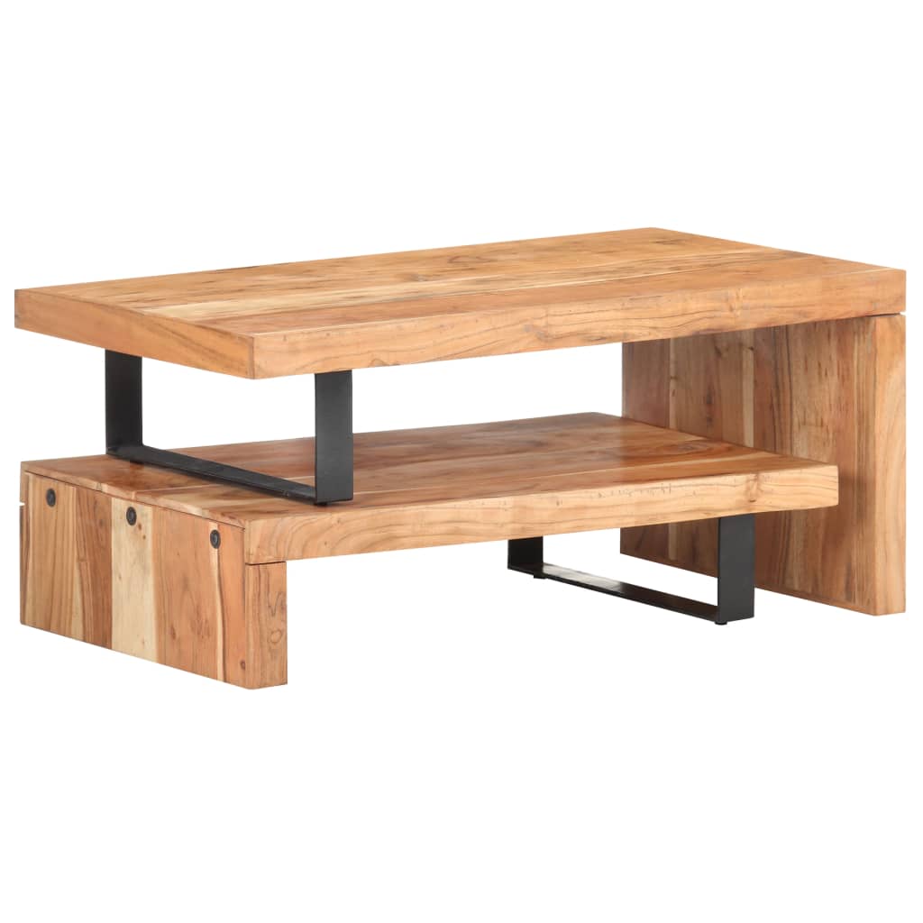 Ensemble de 2 tables basses Bois d'acacia massif - XIOS