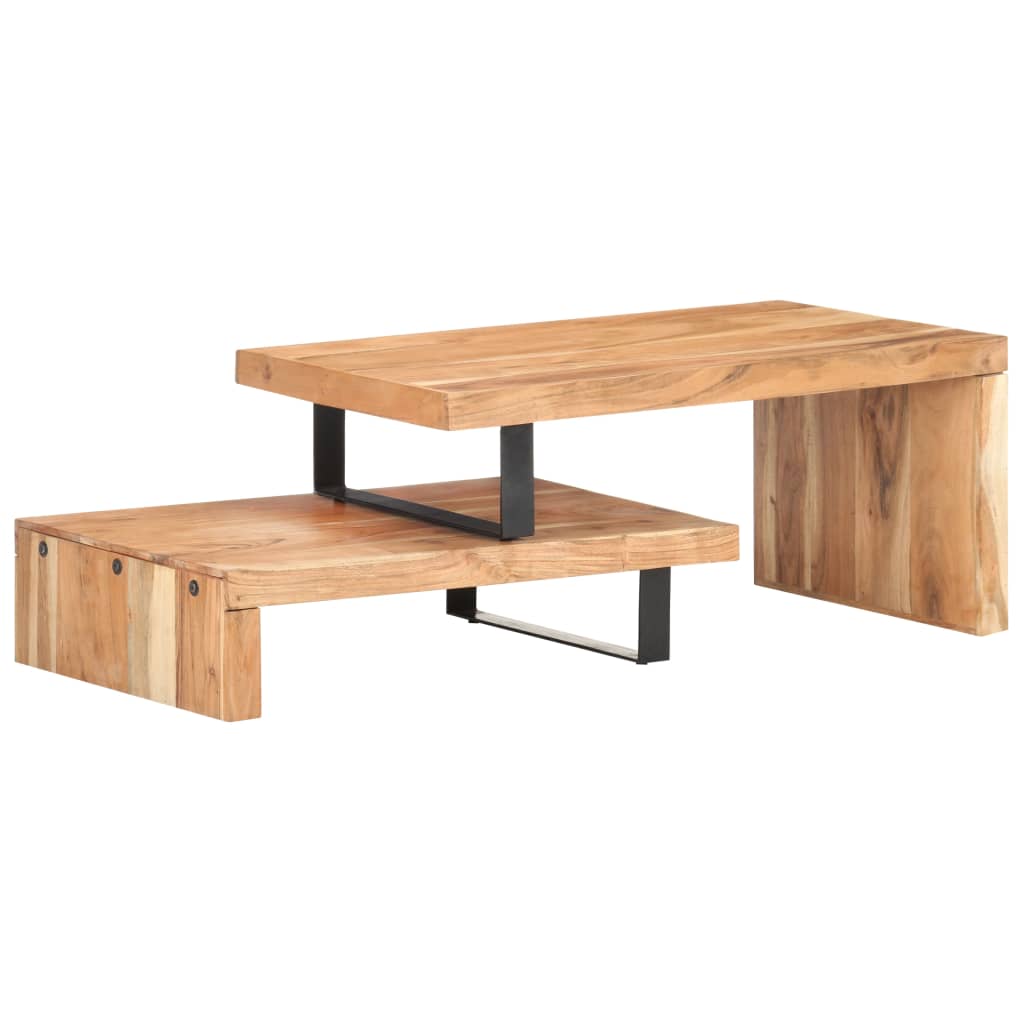 Ensemble de 2 tables basses Bois d'acacia massif - XIOS