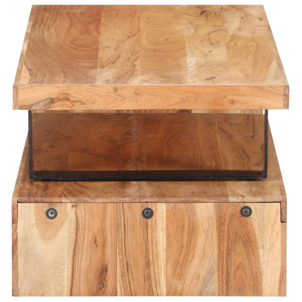 Ensemble de 2 tables basses Bois d'acacia massif - XIOS