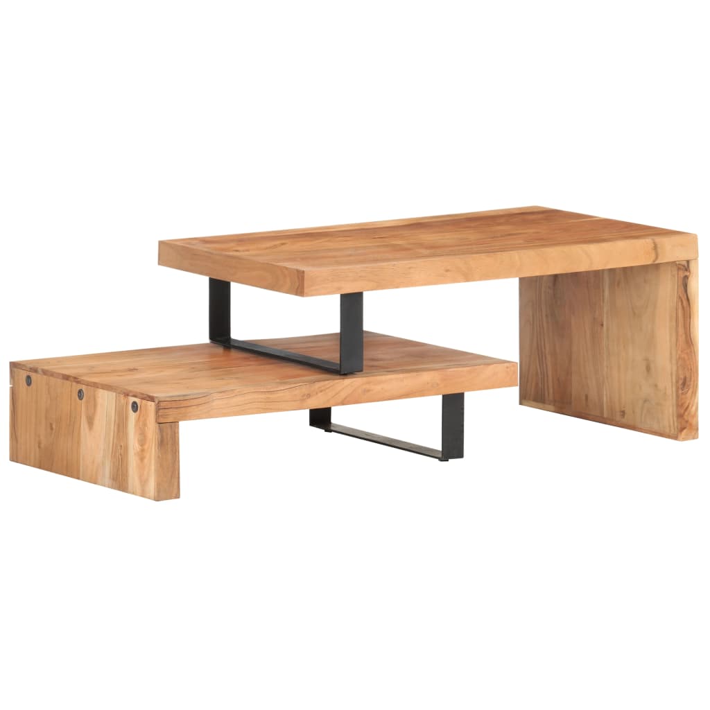 Ensemble de 2 tables basses Bois d'acacia massif - XIOS