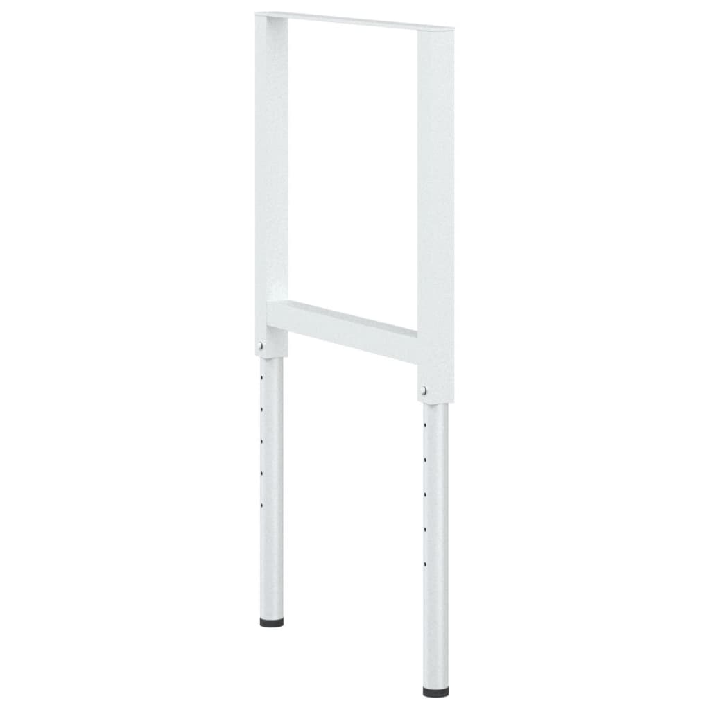 Cadres d'établi réglables 2 pcs Métal 55x(69-95,5) cm Gris - XIOS