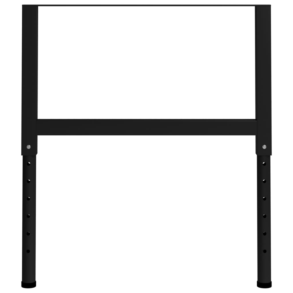 Cadres d'établi réglables 2 pcs Métal 85x(69-95,5) cm Noir - XIOS