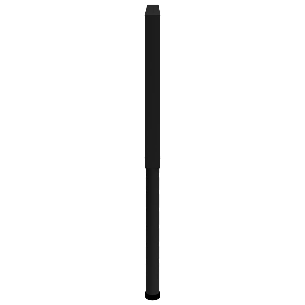 Cadres d'établi réglables 2 pcs Métal 85x(69-95,5) cm Noir - XIOS