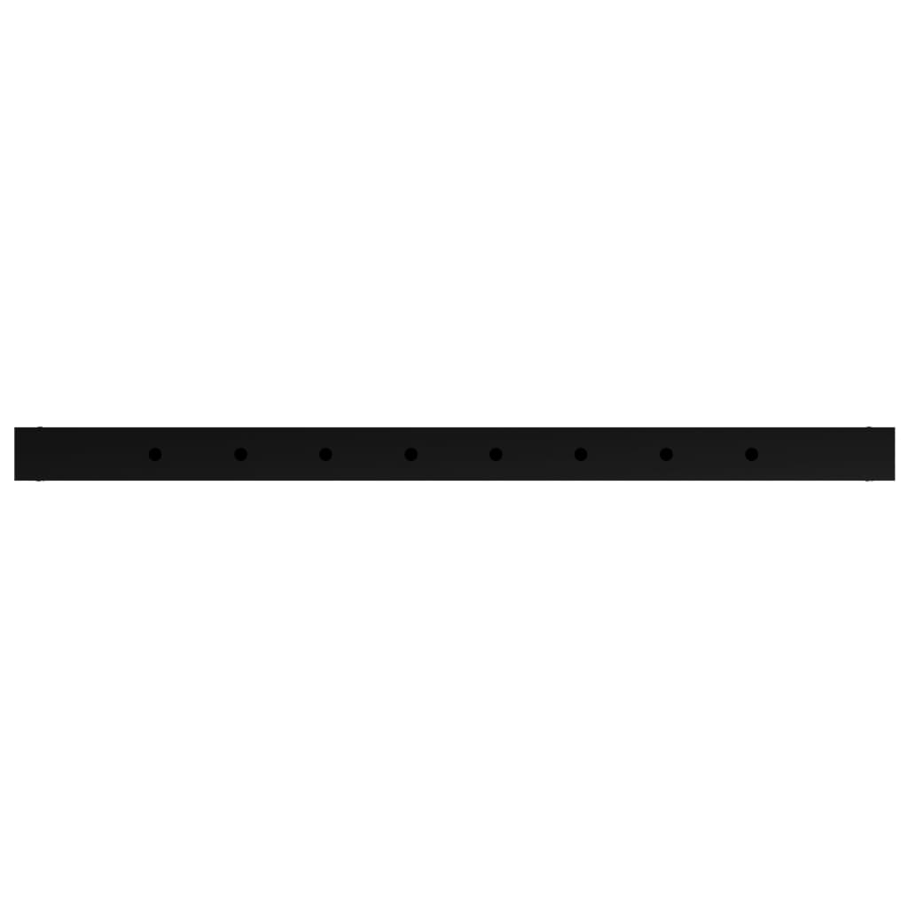 Cadres d'établi réglables 2 pcs Métal 85x(69-95,5) cm Noir - XIOS