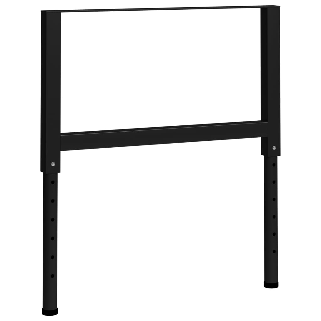 Cadres d'établi réglables 2 pcs Métal 85x(69-95,5) cm Noir - XIOS