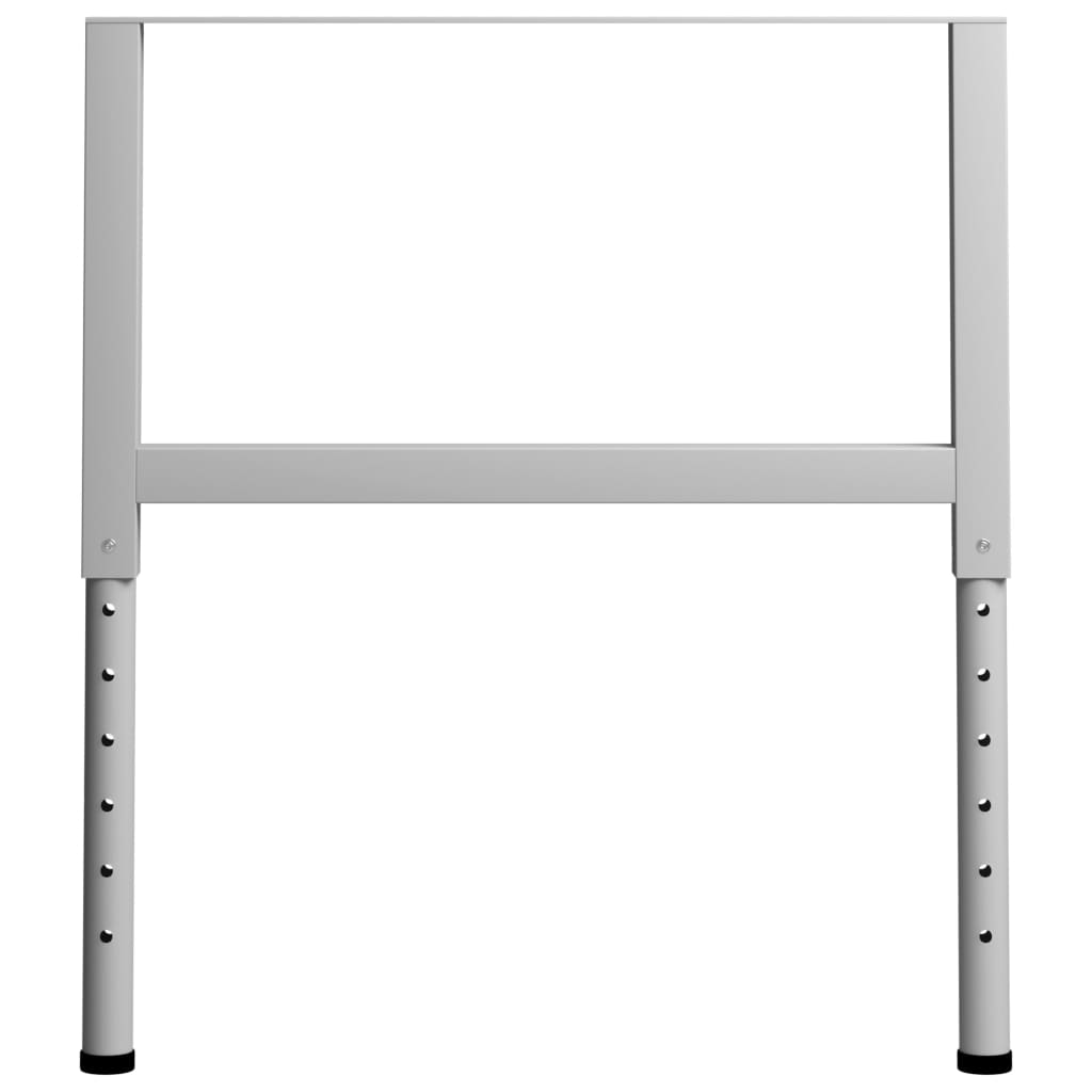 Cadres d'établi réglables 2 pcs Métal 85x(69-95,5) cm Gris - XIOS
