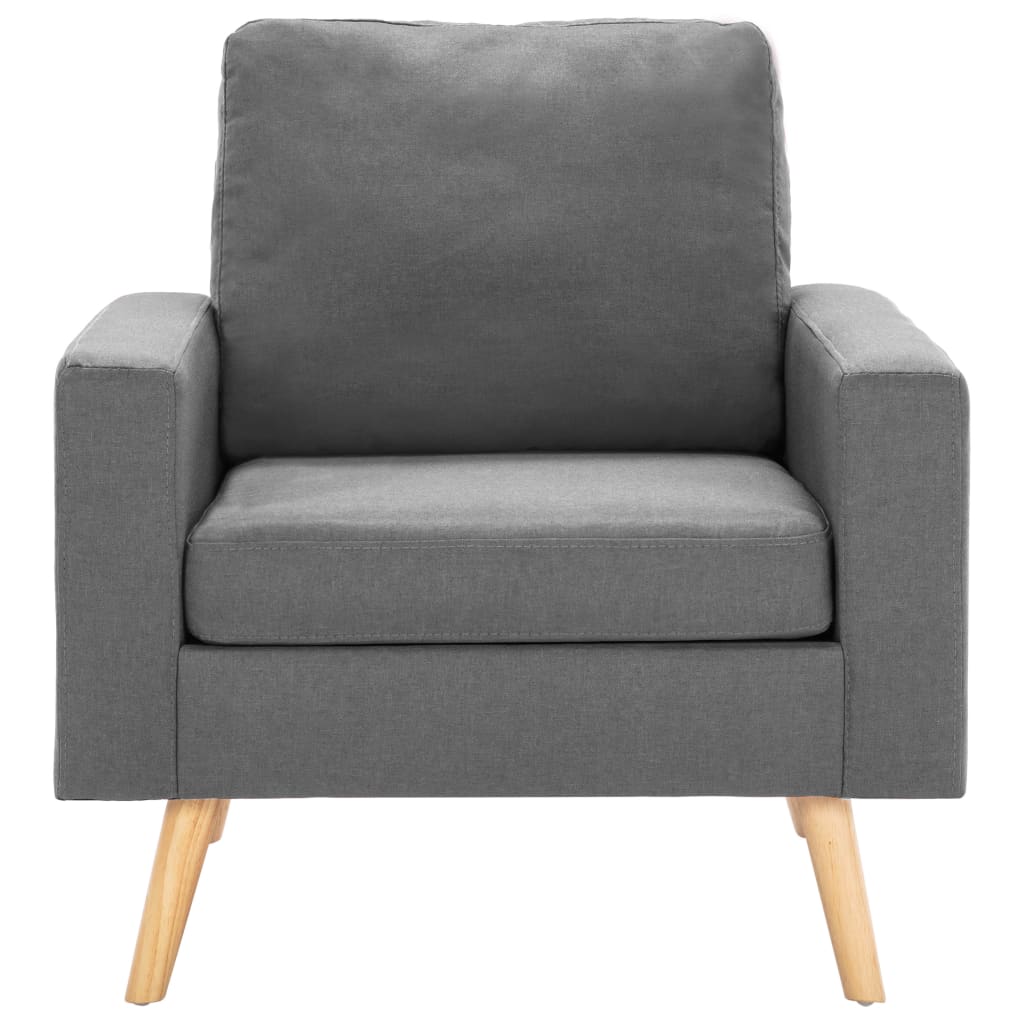 Ensemble de canapés 2 pcs Tissu Gris clair - XIOS