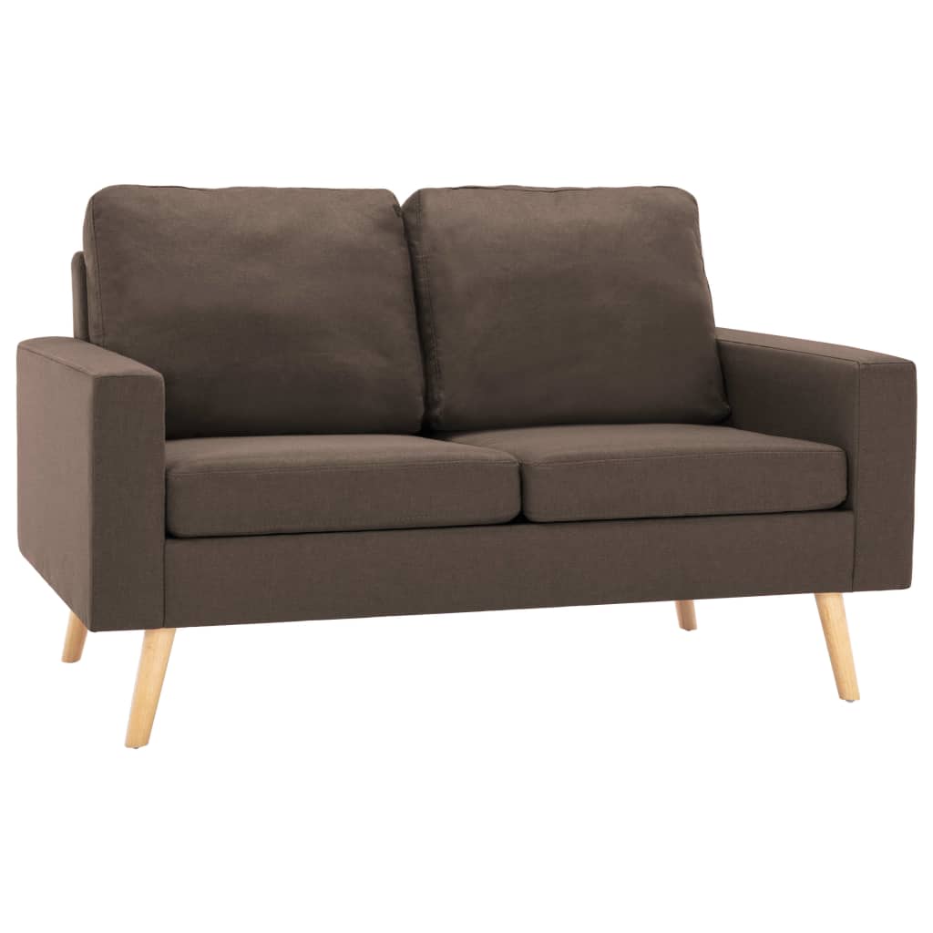 Ensemble de canapés 2 pcs Tissu Marron - XIOS