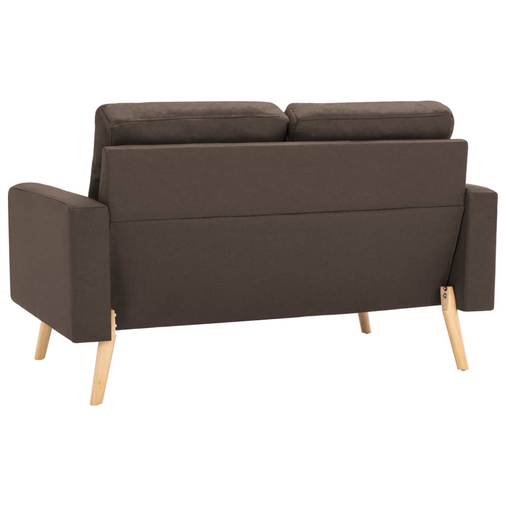 Ensemble de canapés 2 pcs Tissu Marron - XIOS