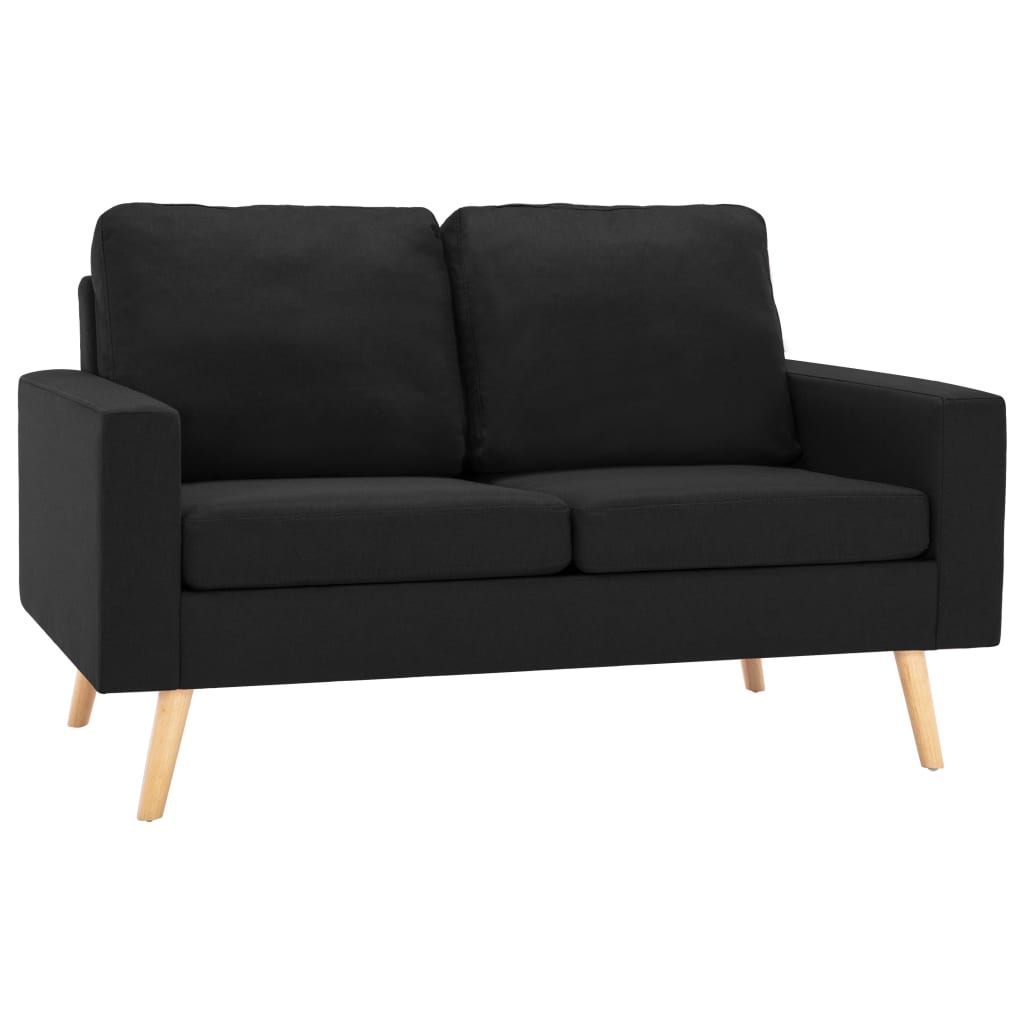 Ensemble de canapés 2 pcs Tissu Noir - XIOS