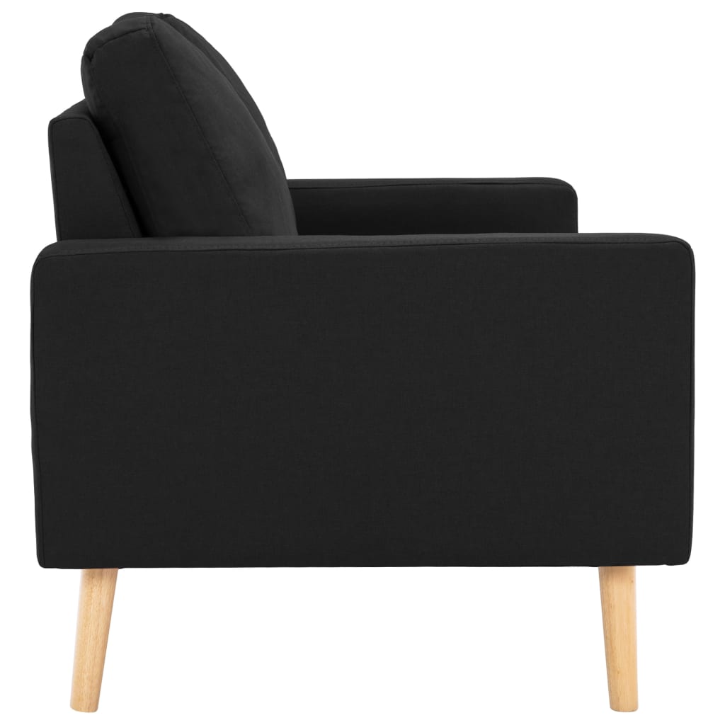 Ensemble de canapés 2 pcs Tissu Noir - XIOS