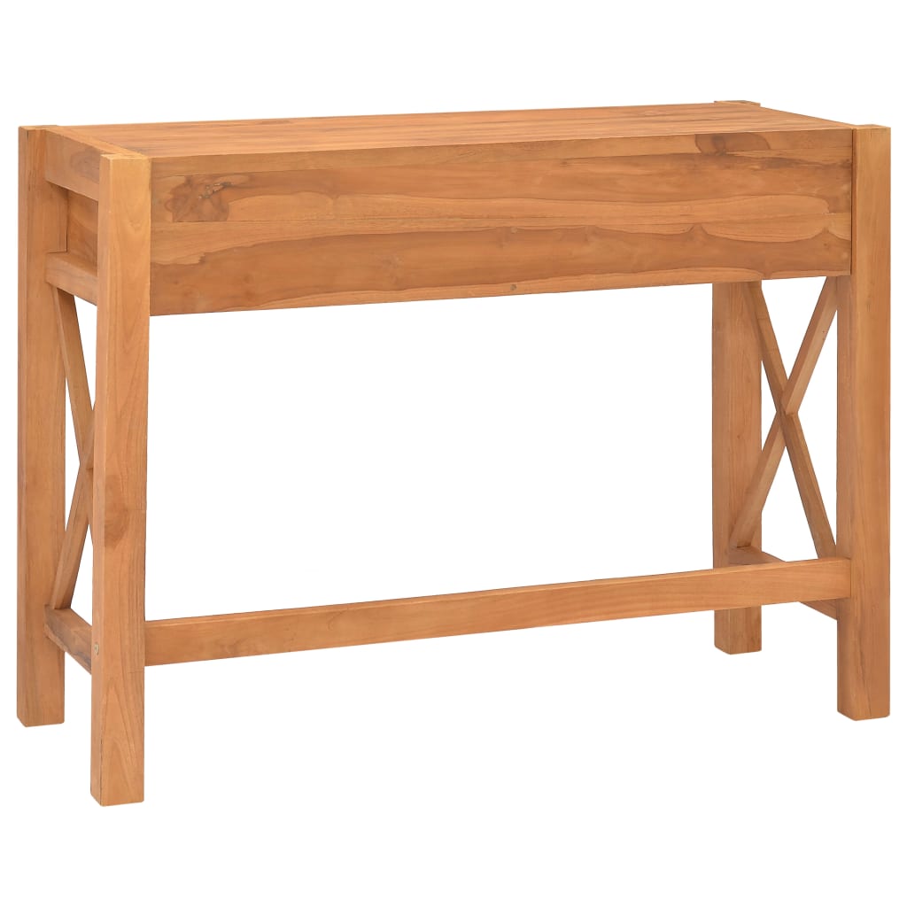 Bureau avec 2 tiroirs 100x40x75 cm Bois de teck - XIOS