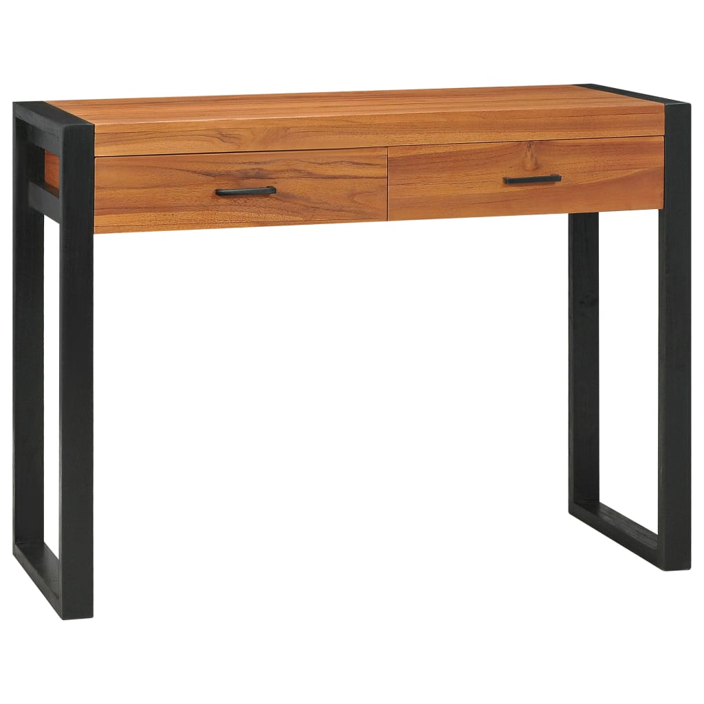 Bureau avec 2 tiroirs 100x40x75 cm Bois de teck - XIOS