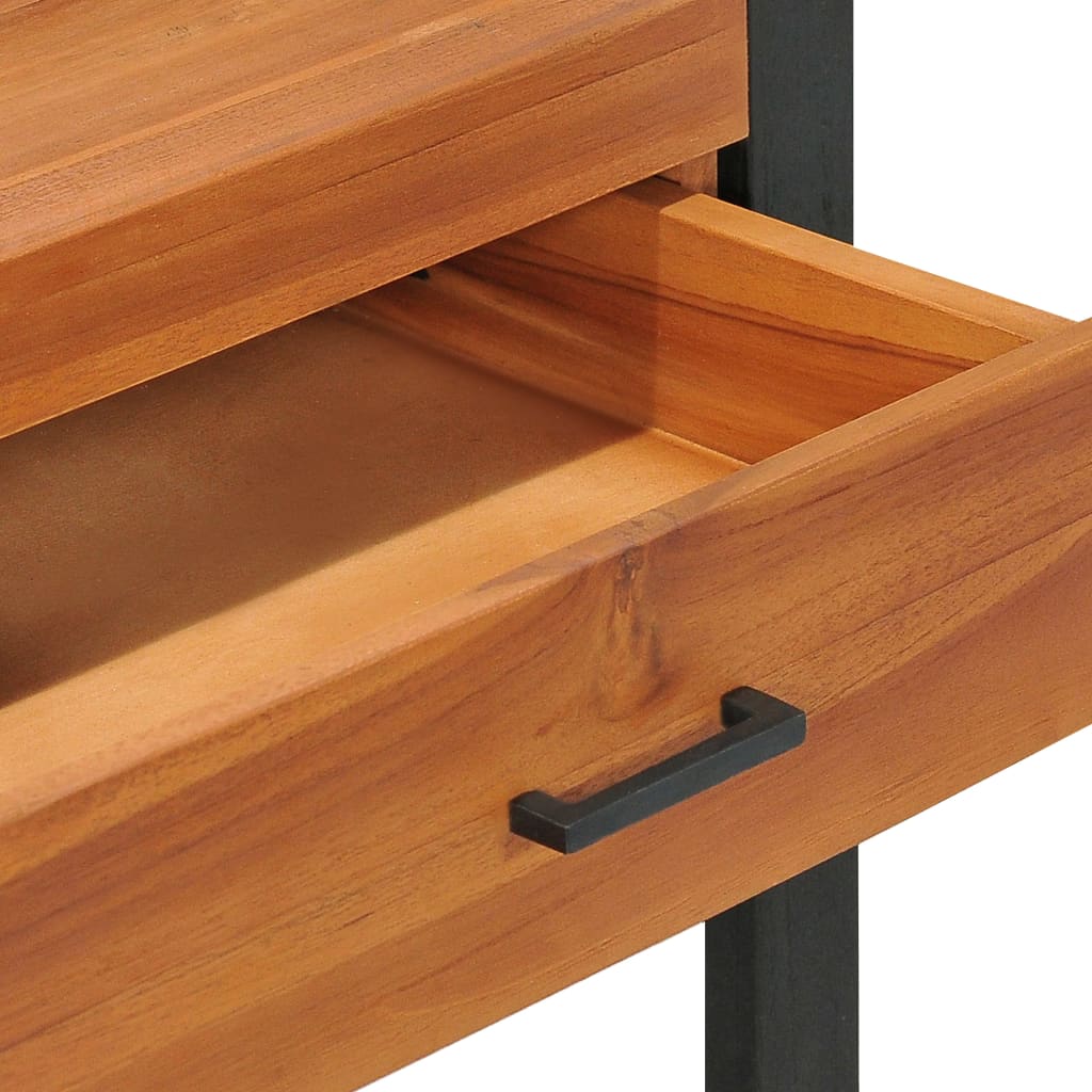 Bureau avec 2 tiroirs 100x40x75 cm Bois de teck - XIOS