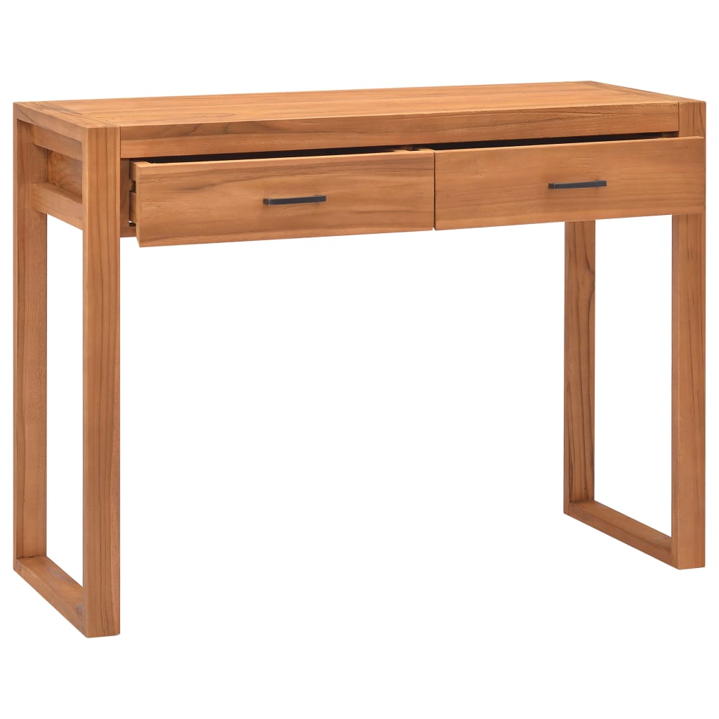 Bureau avec 2 tiroirs 100x40x75 cm Bois de teck - XIOS