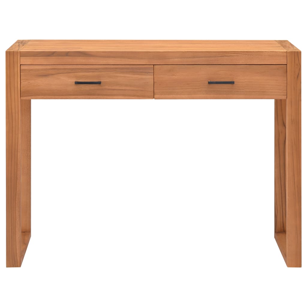 Bureau avec 2 tiroirs 100x40x75 cm Bois de teck - XIOS