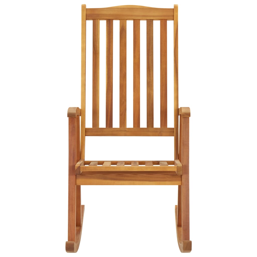 Chaise à bascule bois d'acacia massif Chaises de jardin vidaXL