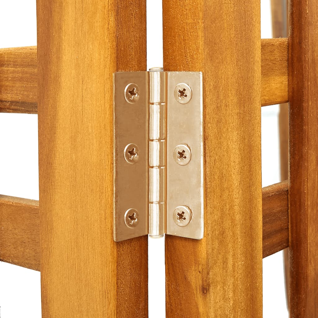 Cloison de séparation 3 panneaux 121x2x170 cm Bois d'acacia XIOS