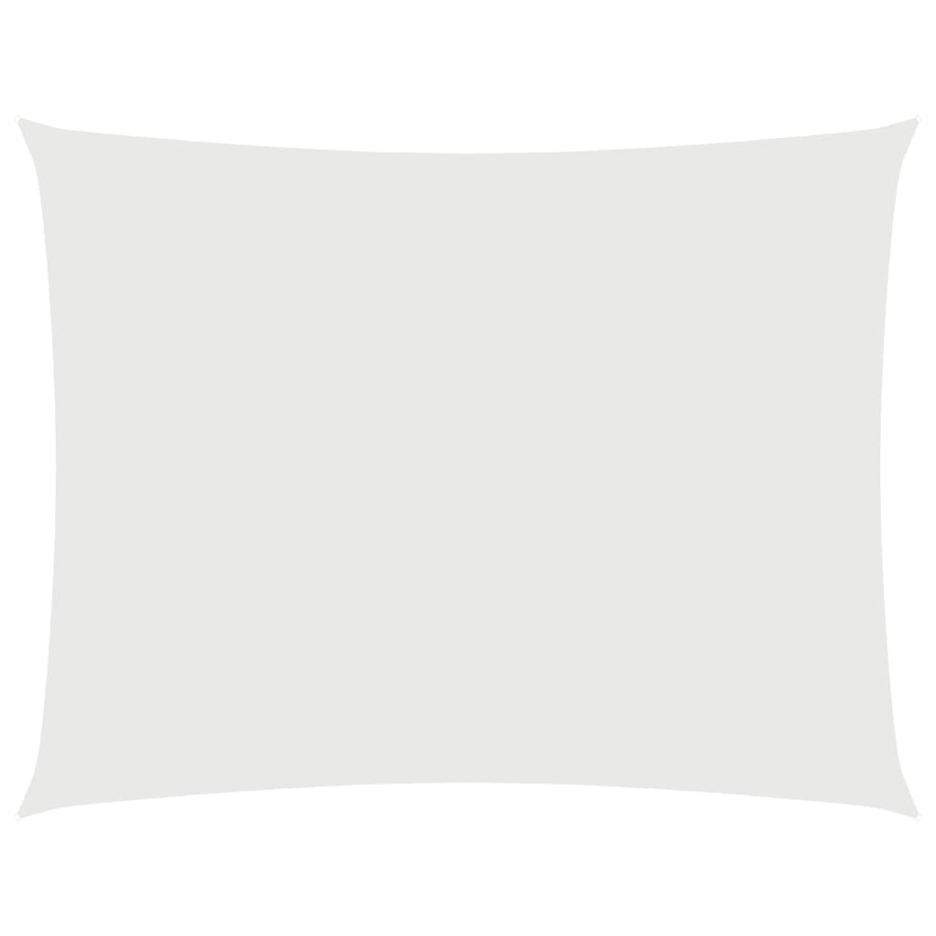 Voile de parasol tissu oxford rectangulaire 4x5 m blanc