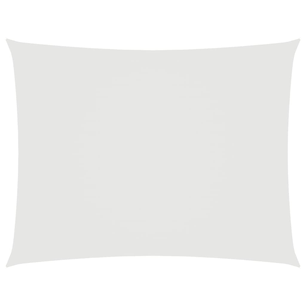 Voile de parasol tissu oxford rectangulaire 6x7 m blanc Parasols & voiles d'ombrage vidaXL