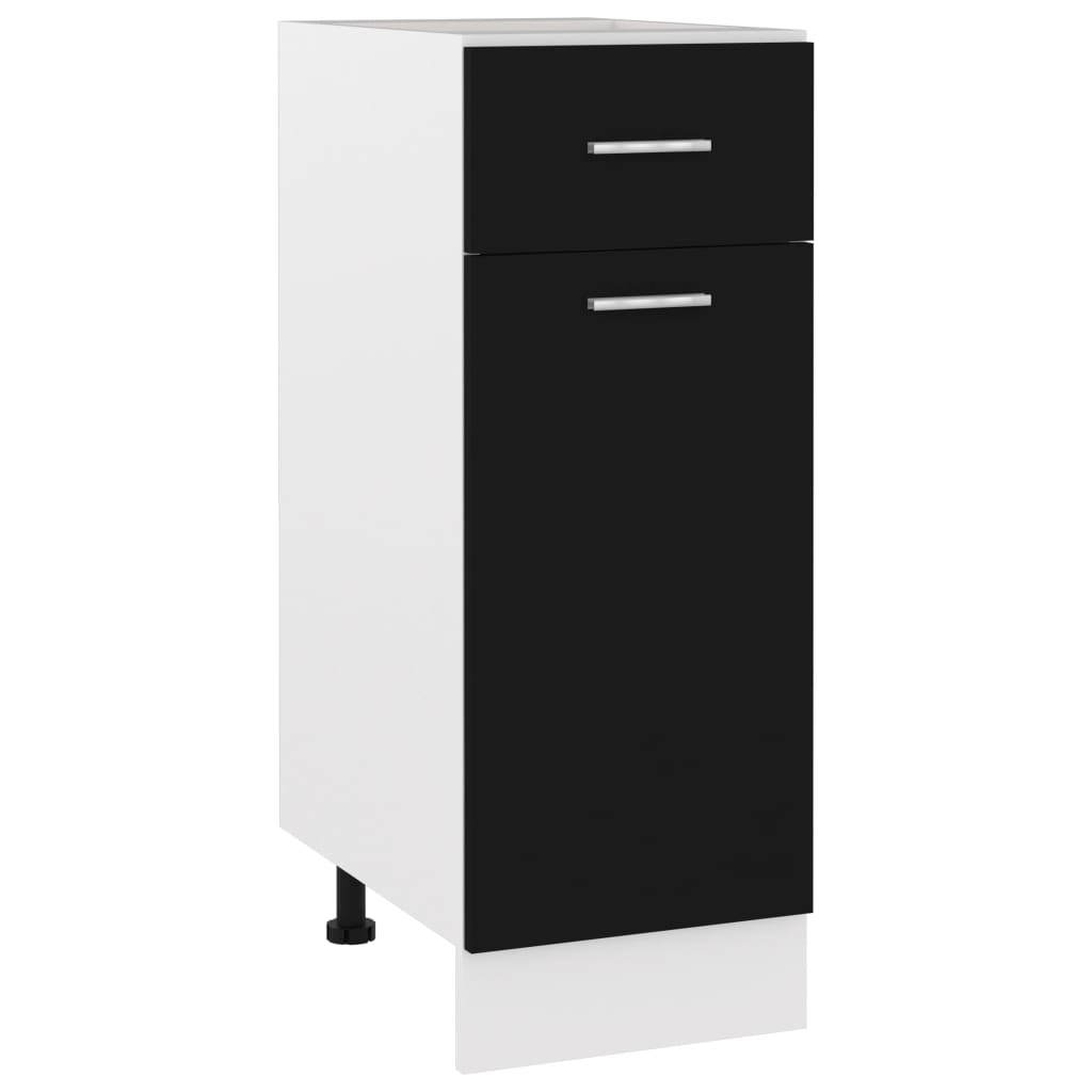 Armoire de plancher à tiroir "Lyon" Noir 30x46x81,5 cm