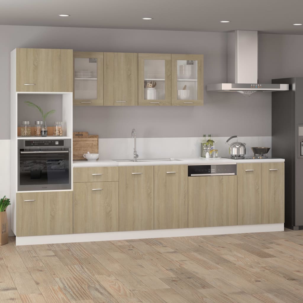 Armoire de plancher à tiroir "Lyon" Chêne sonoma Meubles de cuisine vidaXL