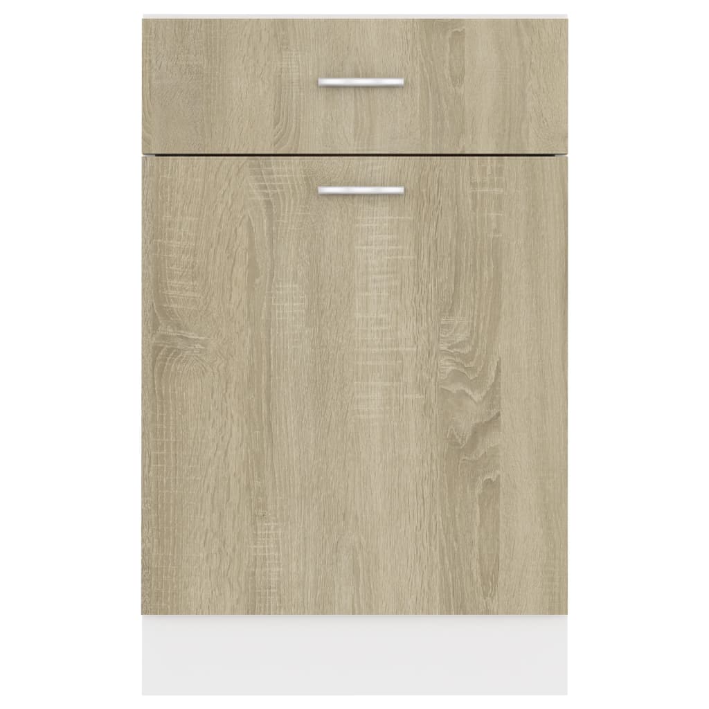 Armoire de plancher à tiroir "Lyon" Chêne sonoma Meubles de cuisine vidaXL