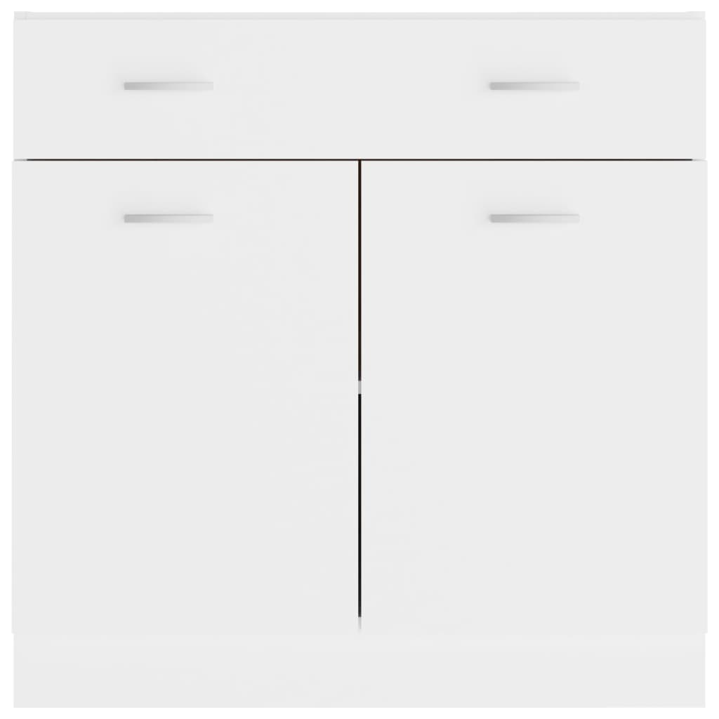 Armoire de plancher à tiroir "Lyon" Blanc 80x46x81,5cm Meubles de cuisine vidaXL