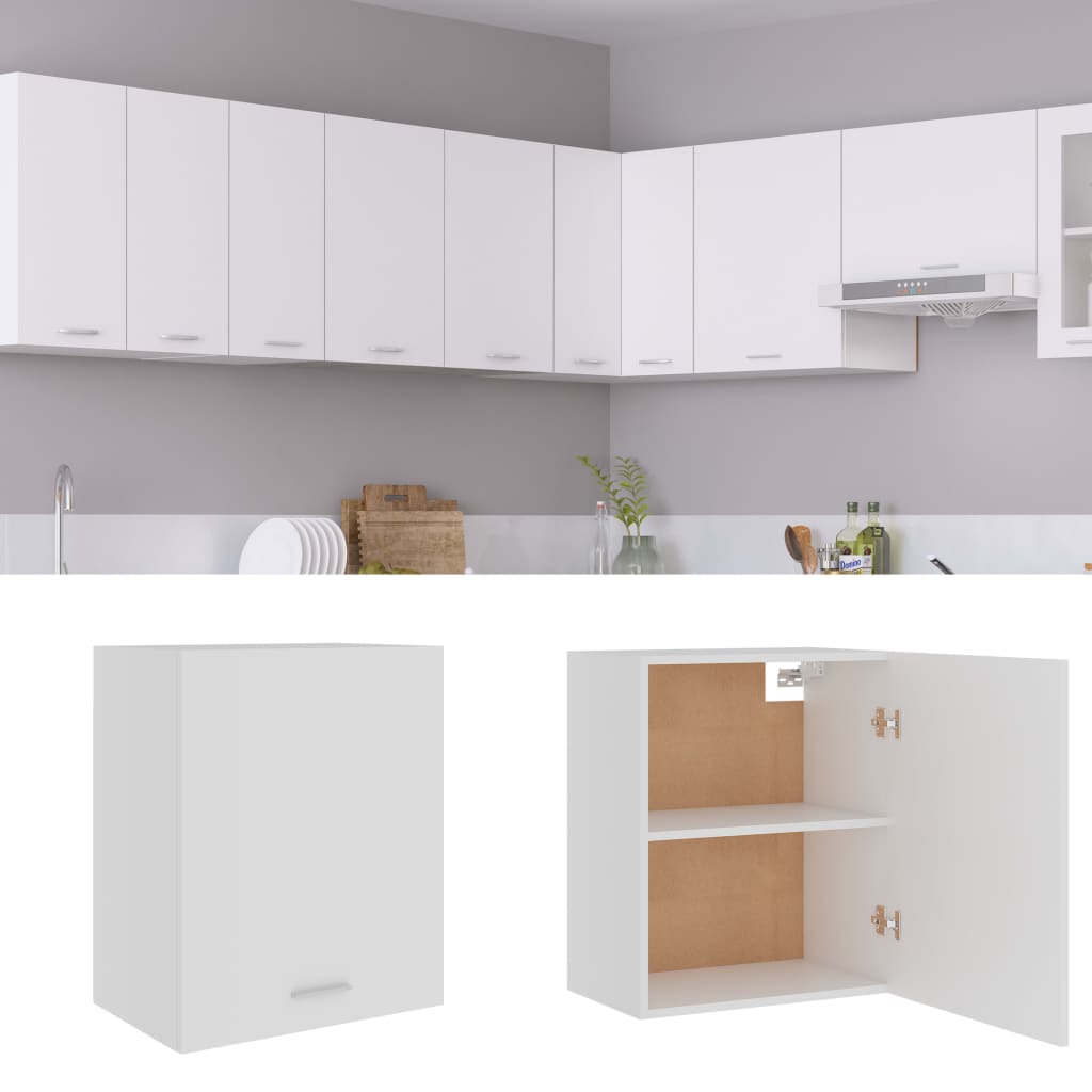 Armoire suspendu "Lyon" blanc bois d’ingénierie