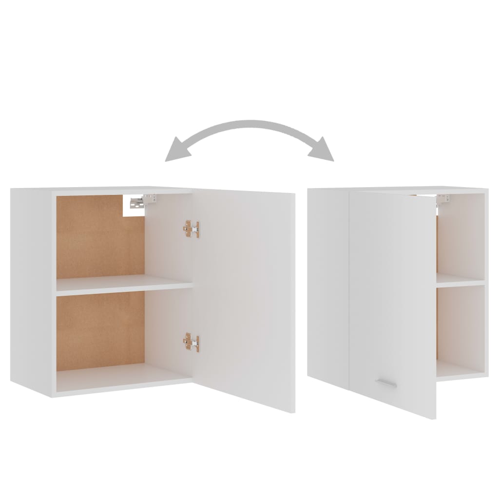 Armoire suspendu "Lyon" blanc bois d’ingénierie Meubles de cuisine vidaXL