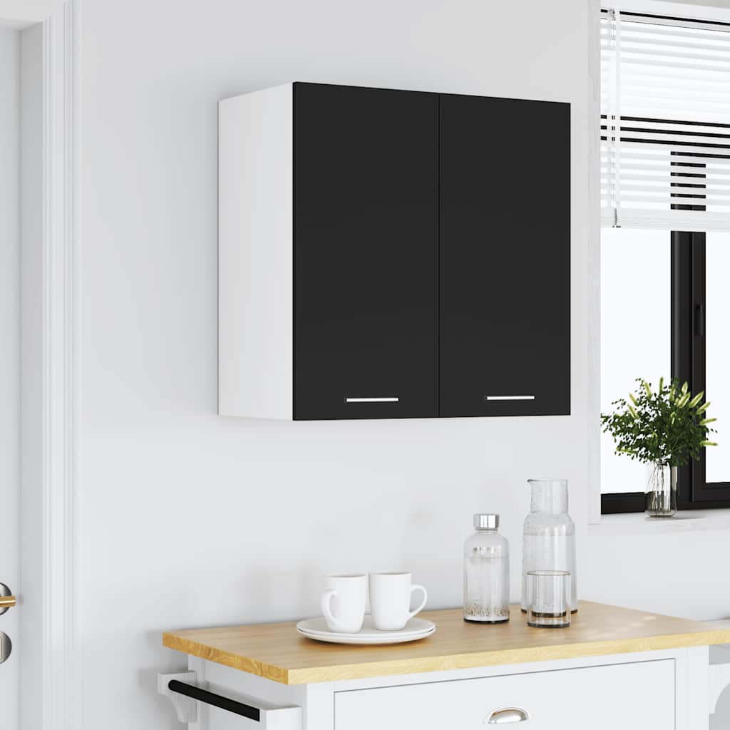 Armoire suspendue "Lyon" Noir 60x31x60 cm Bois d'ingénierie Meubles de cuisine vidaXL