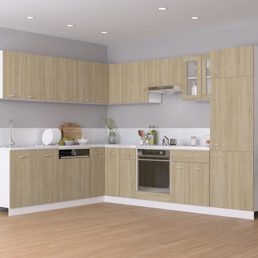 Armoire à four "Riga" Chêne sonoma 60x46x81,5 cm Meubles de cuisine vidaXL