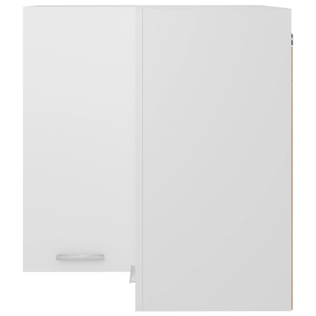 Armoire d'angle suspendue "Lyon" Blanc 57x57x60 cm Bois Meubles de cuisine vidaXL