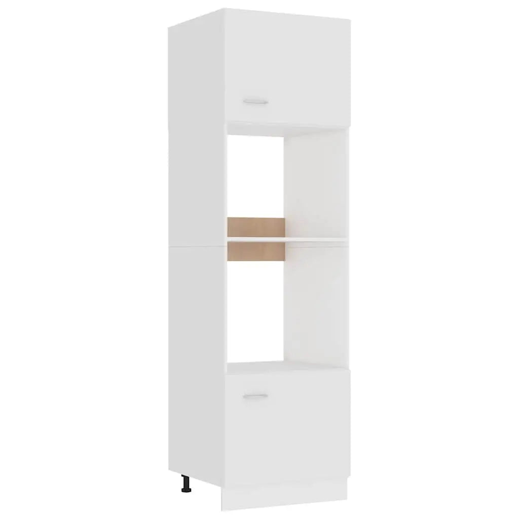 Meuble micro-ondes ’Lyon’ Blanc 60 x 57 x 207 cm Bois d’ingénierie - XIOS