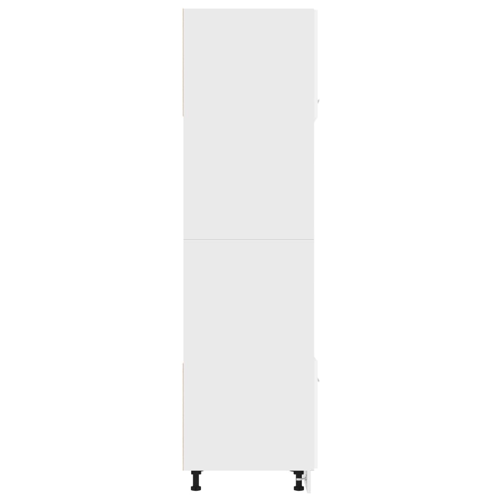 Meuble micro-ondes "Lyon" Blanc 60 x 57 x 207 cm Bois d'ingénierie - XIOS